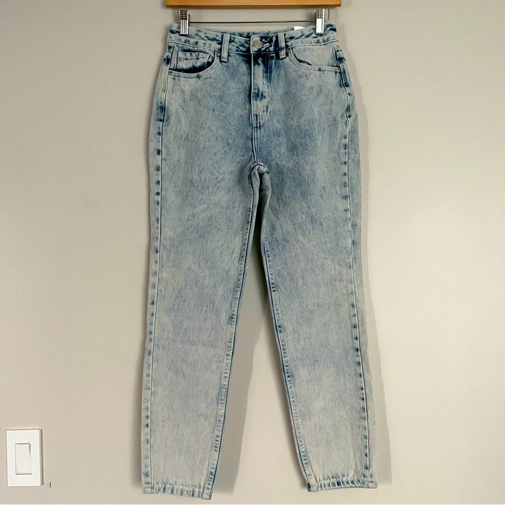 Bluenotes High Rise Acid Wash Mom Jean Sz 26